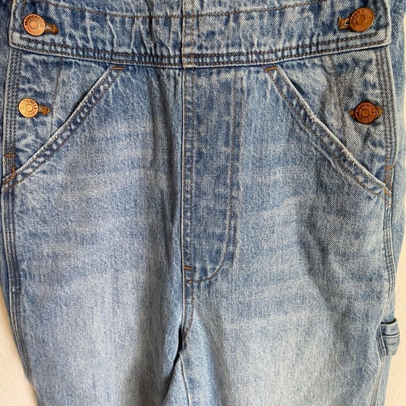 Madewell Denim Relaxed Carpenter Cottagecore Overalls in Lewisberg Wash Size XXS - Picture 11 of 16